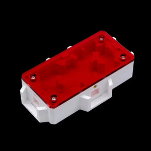 Four-way ant nest connector with interchangeable ports