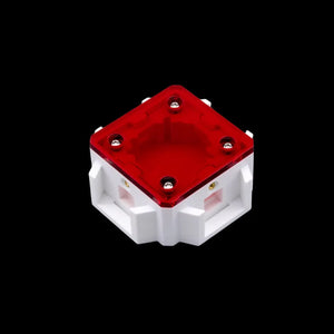 Four-way ant nest connector with interchangeable ports