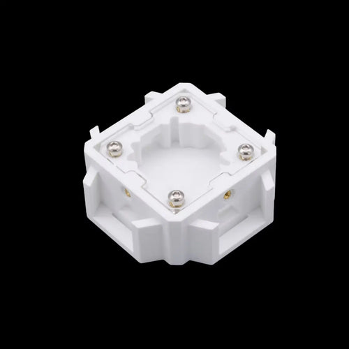 Four-way ant nest connector with interchangeable ports