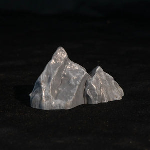 Miniature grey ridge rock habitat decoration