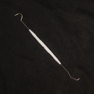 Ant nest cleaning hook for reaching narrow chambers