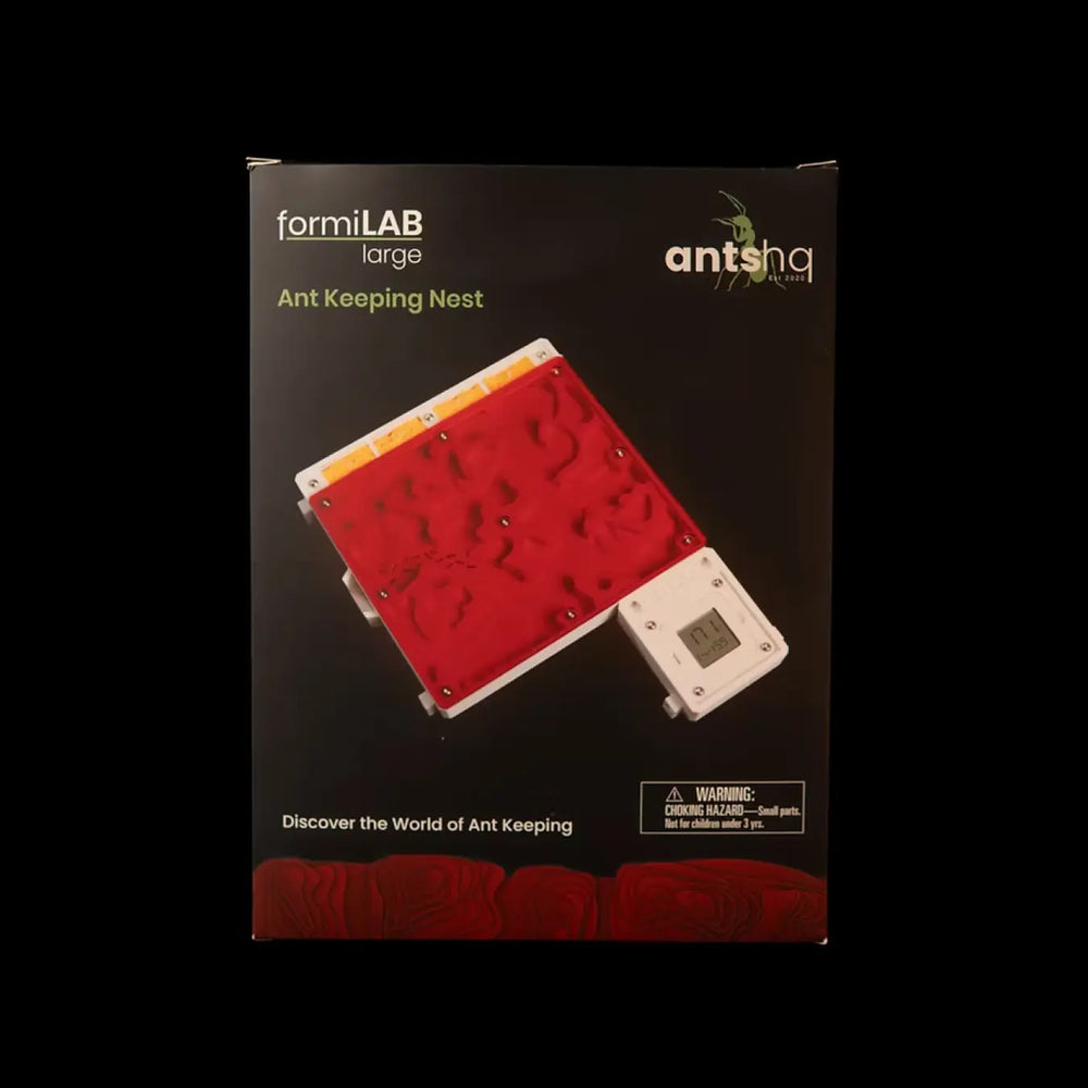 FormiLAB large ant nest with red acrylic nesting chambers